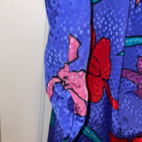 Vintage 80s floral dress super sexy - Picture 9 of 9